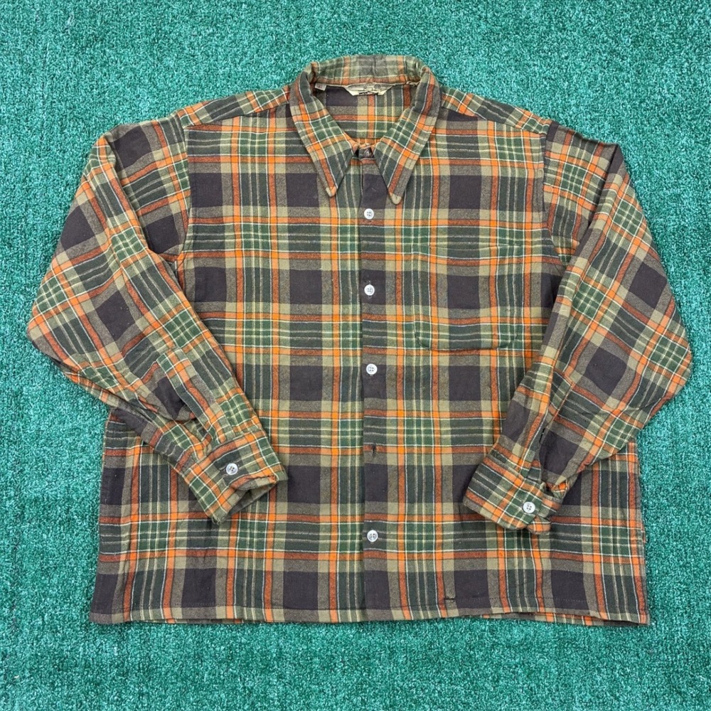 Vintage‎ 1960's Woolrich Virgin Wool Flannel Shirt